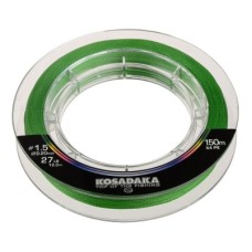 Плетеный шнур Kosadaka Super line PE X4 150м 0,14мм (зеленый)